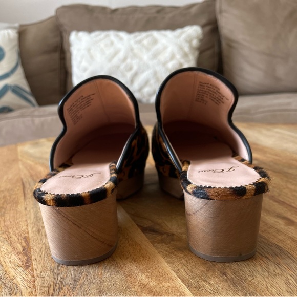 J. Crew Leopard Calf Hair Clog Size 5.5 New w/ out Box - Picture 6 of 11